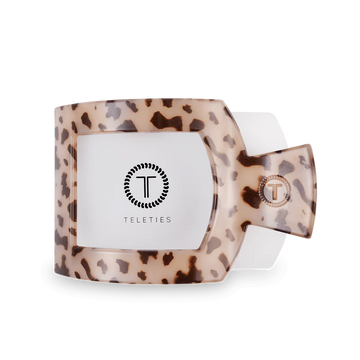 Flat Square Hair Clip | Blond Tortoise