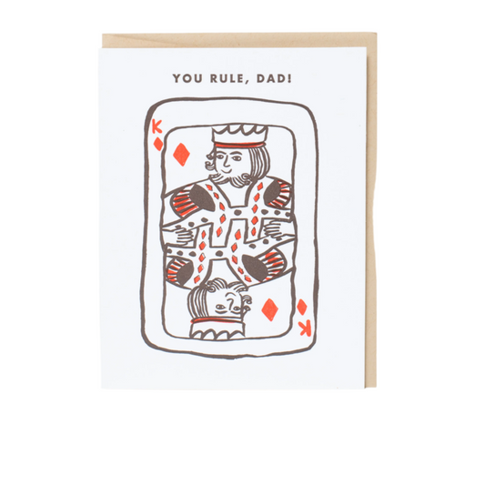 You Rule Dad Punny Greeting Card