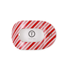 Flat Round Hair Clip | Candy Cane Crush