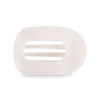 Teleties Flat Round Hair Clip | Coconut White