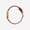 Virgil | Lizard Embossed | Gold, Brown and Cream