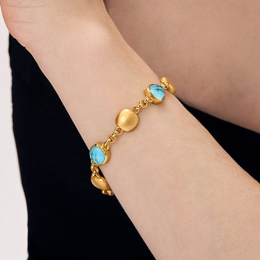 Monterey Chain Bracelet | Iridescent Turquoise