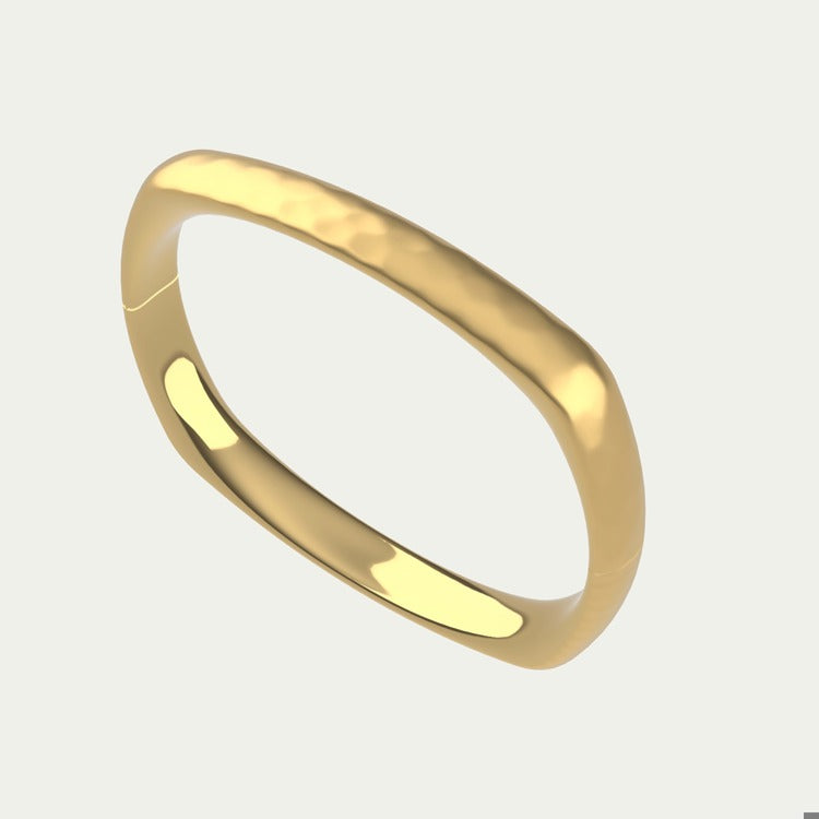NOMAD MARA HINGED BANGLE - Gold