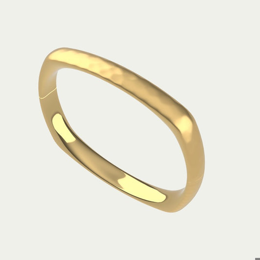 NOMAD MARA HINGED BANGLE - Gold