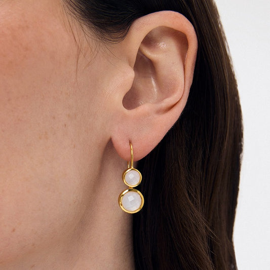 Tulum Double Droplet Earrings