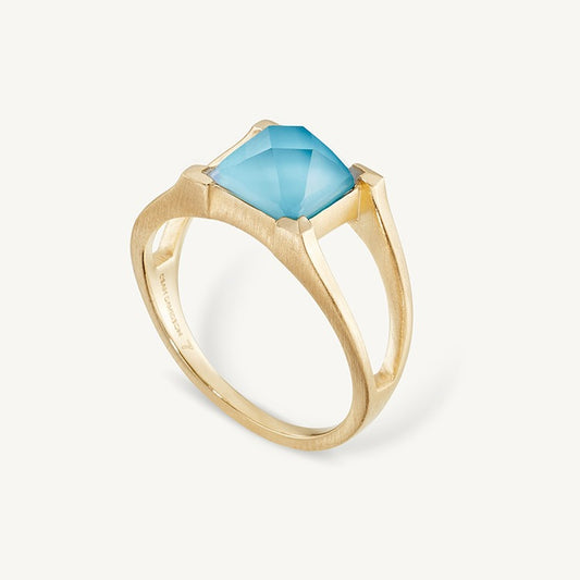 Petite Plaza Ring | Iridescent Turquoise
