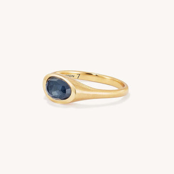 CALA SIGNET RING - Irid Hematite - Size 5