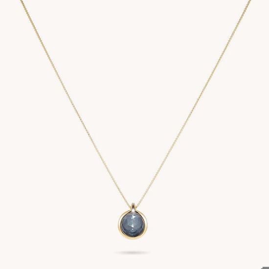 IPANEMA GEMSTONE PENDANT - Irid Hematite/BlackOnyx