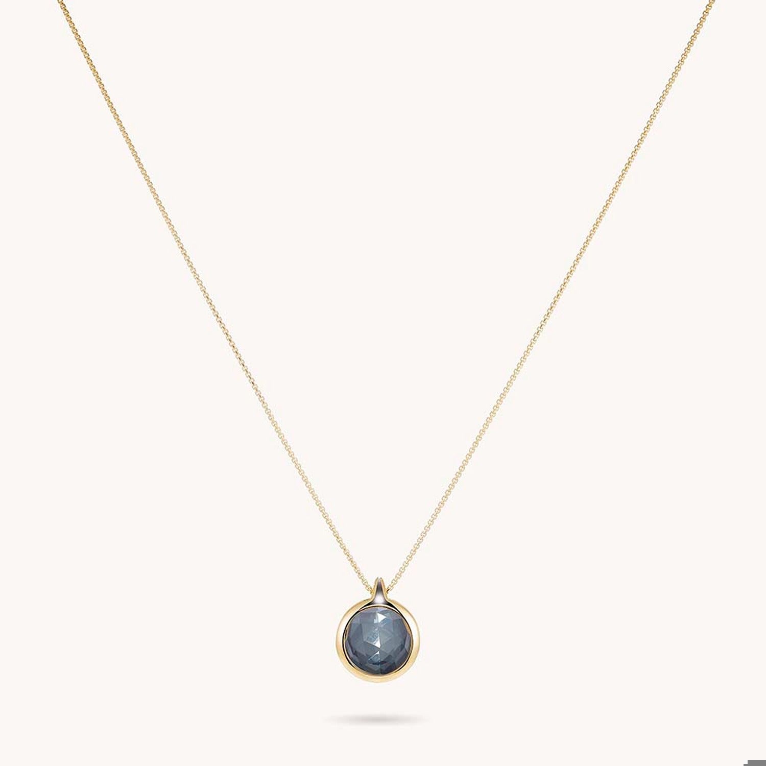IPANEMA GEMSTONE PENDANT - Irid Hematite/BlackOnyx