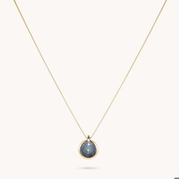 IPANEMA GEMSTONE PENDANT - Irid Hematite/BlackOnyx