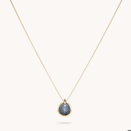 IPANEMA GEMSTONE PENDANT - Irid Hematite/BlackOnyx