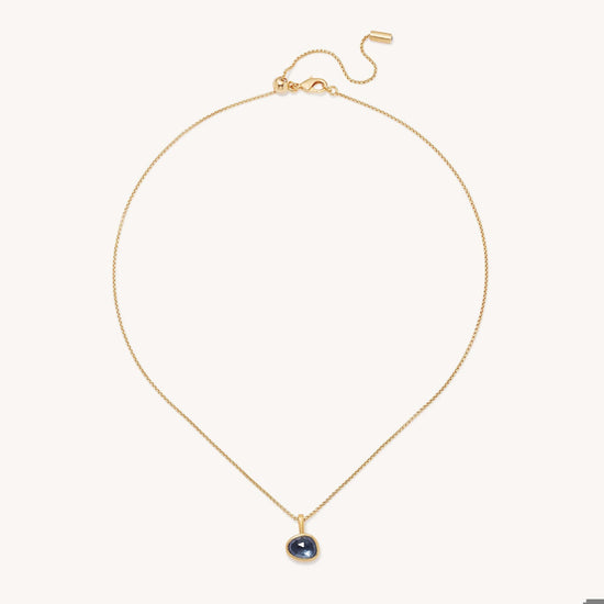 CALA PENDANT NECKLACE - Irid Hematite - Gold
