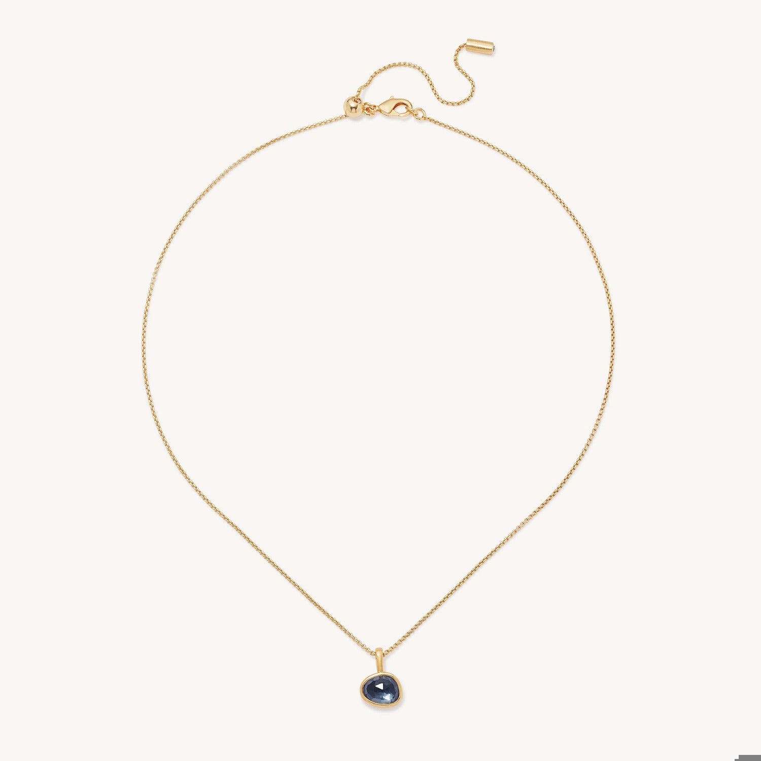 CALA PENDANT NECKLACE - Irid Hematite - Gold