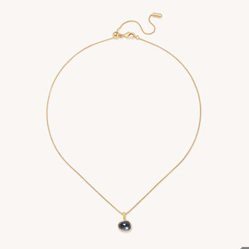 CALA PENDANT NECKLACE - Irid Hematite - Gold