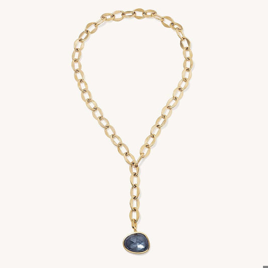 CALA COLLAR - Irid Hematite - Gold