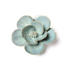 English Garden Teal Lotus Flower