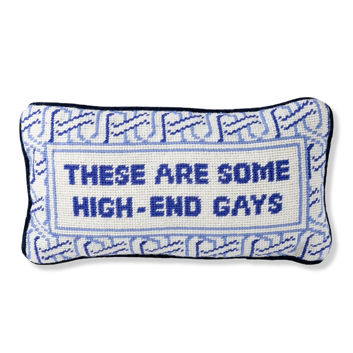 Furbish Studio | High End Gays Needlepoint Pillow
