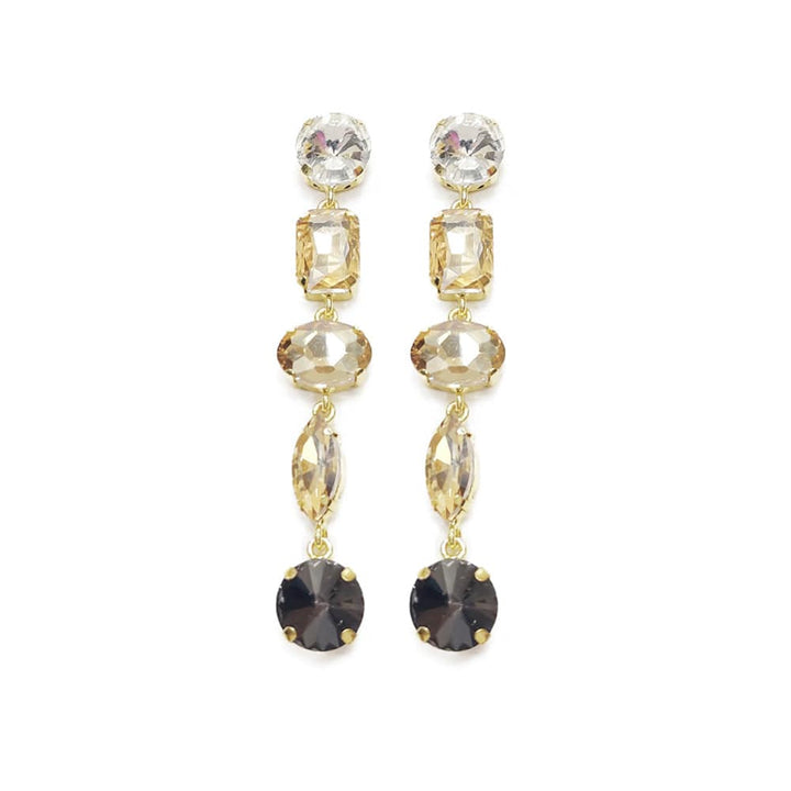 Isabella Ombre Dangle Earrings | Black