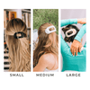 Flat Round Hair Clip | Jet Black