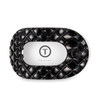 Quilted Flat Round Hair Clip | Jet Black