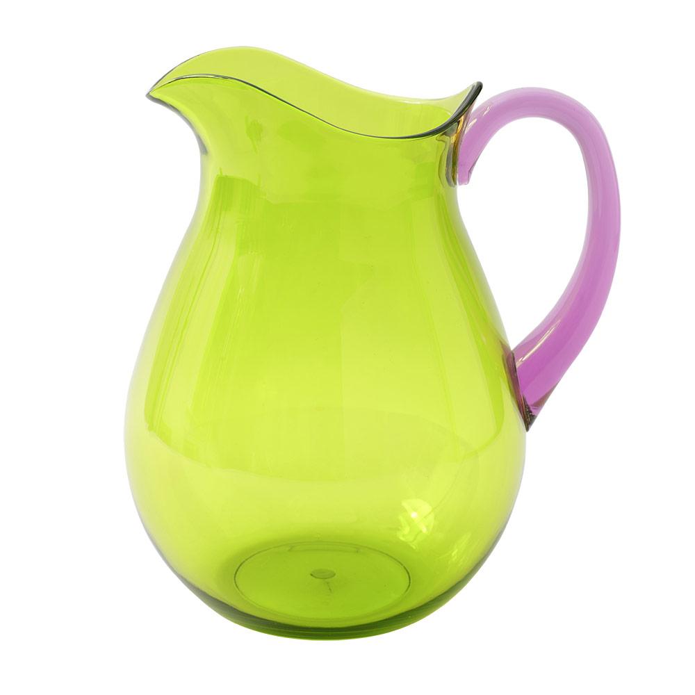 Acrylic Pitcher | Green with Amethyst Handle
