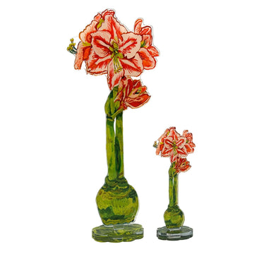 Red Star Amaryllis - Large Acrylic Single Flower