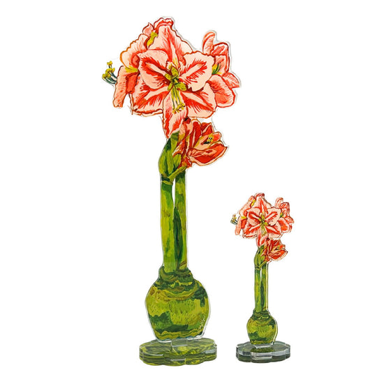 Red Star Amaryllis - Small Acrylic Single Flower