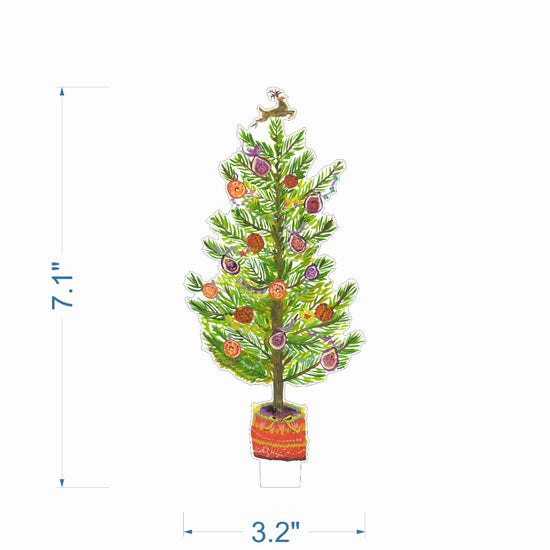 Fig and Orange Acrylic Tree SM