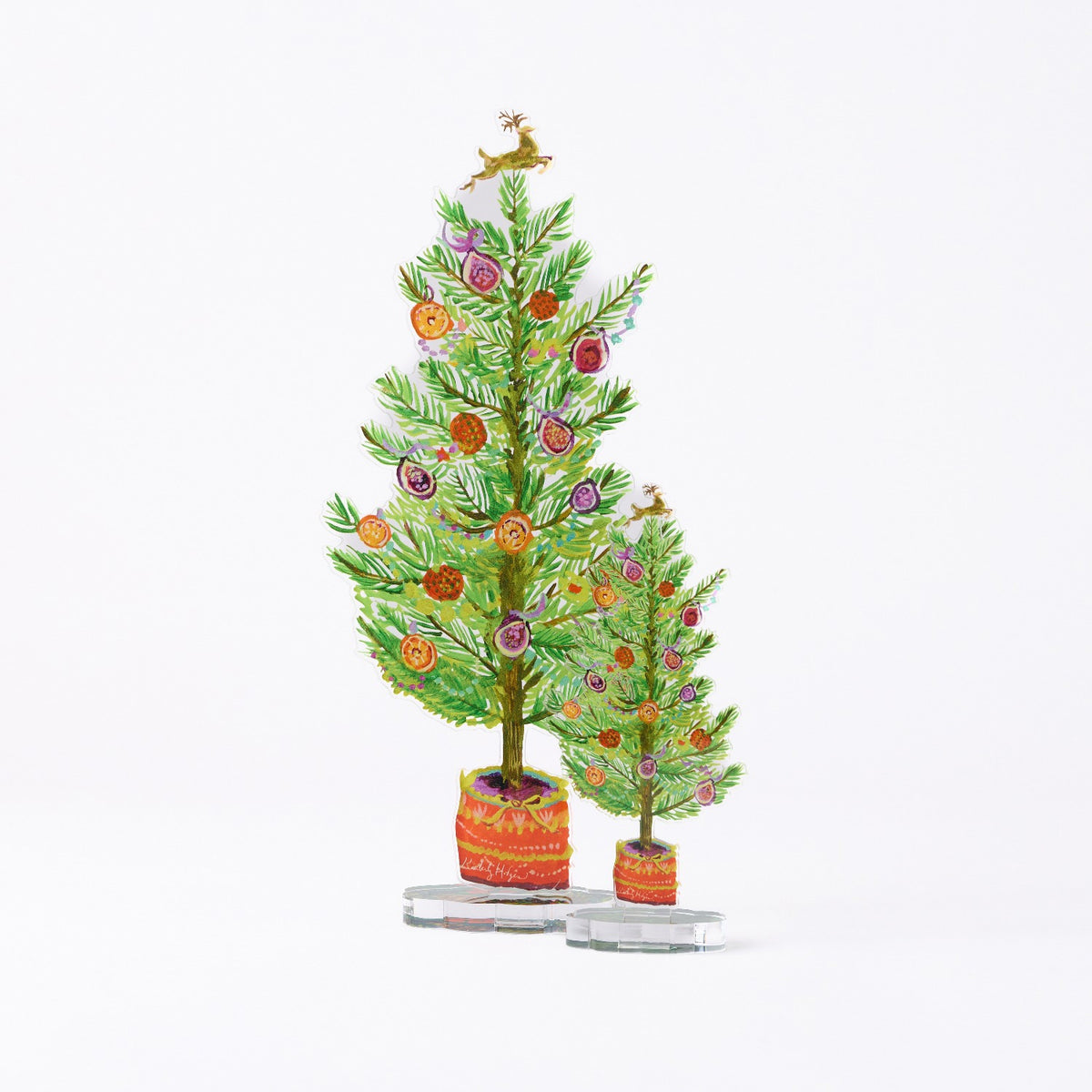 Fig and Orange Acrylic Tree LG