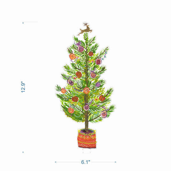 Fig and Orange Acrylic Tree LG