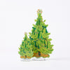 8 Green Bows Acrylic Tree SM