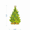 8 Green Bows Acrylic Tree SM