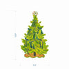 8 Green Bows Acrylic Tree LG