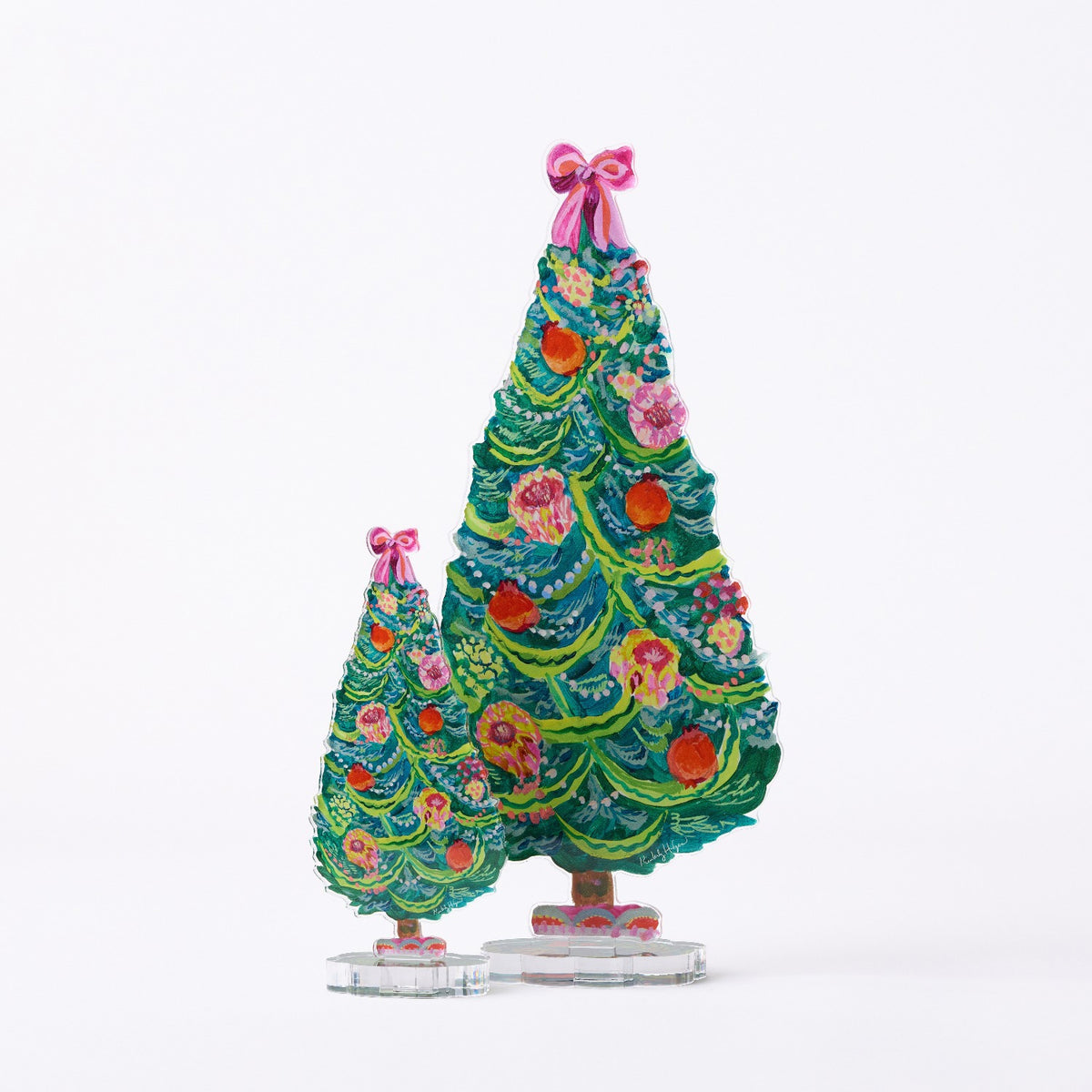 Protea and Pomegranate Acrylic Tree LG