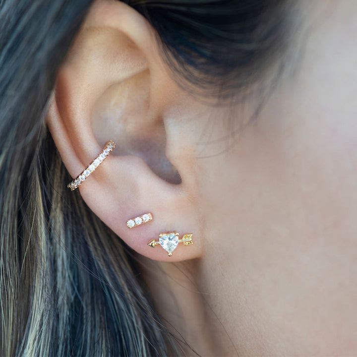 Kris Nations | Cupid's Heart Stud Earring