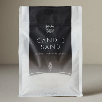 Large Candle Sand | White
