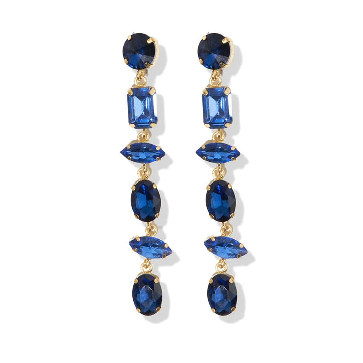 Portia Ombre Dangle Earrings | Blue