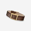 Virgil | Lizard Embossed | Gold and Brown