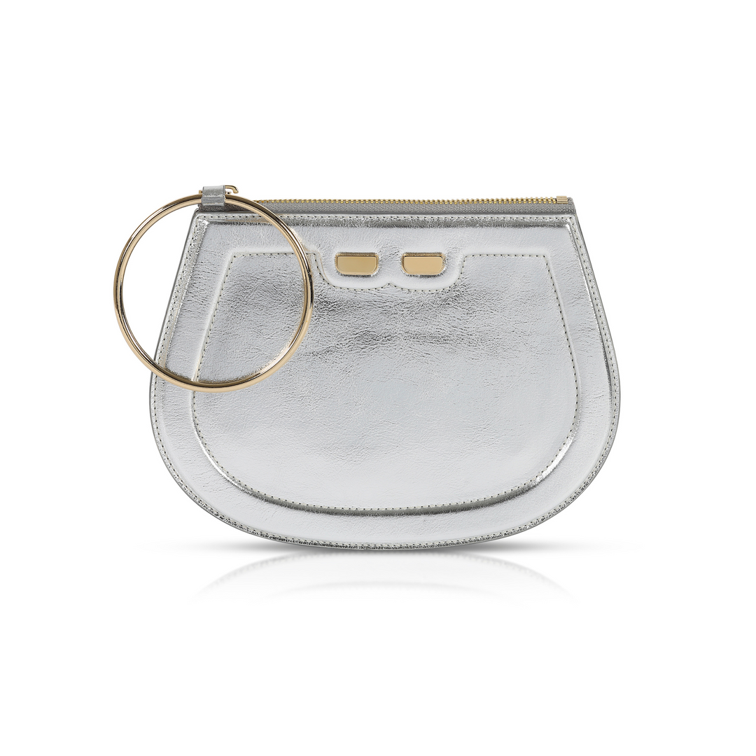 BENE | The Ellie Bangle Bag | Metallic Silver