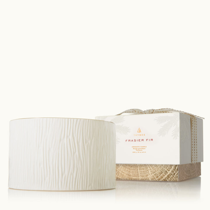 Thymes Frasier Fir | Ceramic Boxed Candle | 3 Wick
