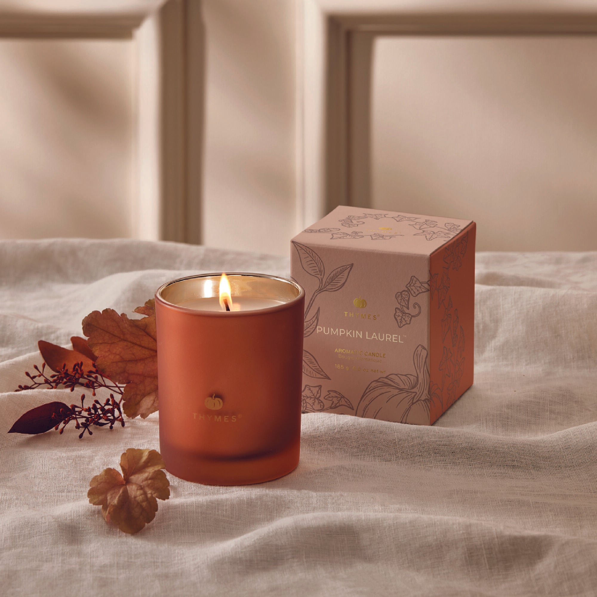 Thymes |Pumpkin Laurel | Aromatic Boxed Candle