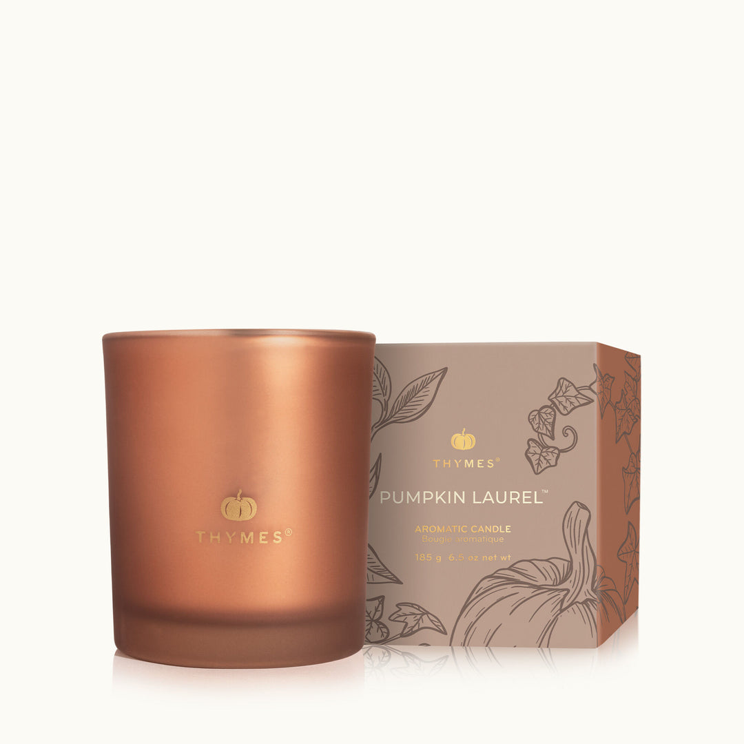 Thymes | Pumpkin Laurel | Aromatic Boxed Candle
