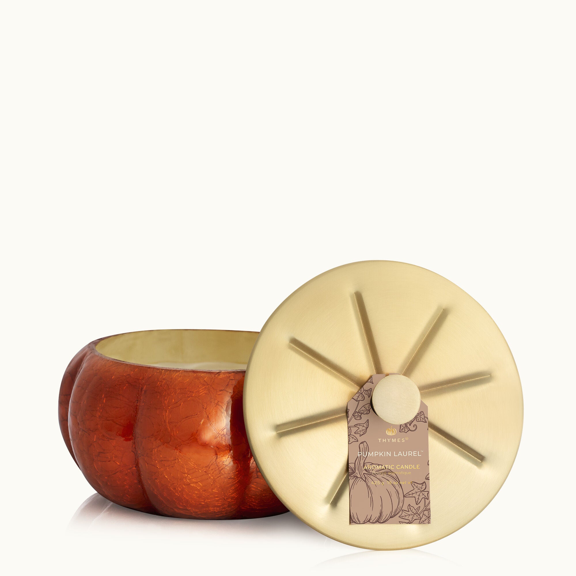 Thymes | Pumpkin Laurel Statement Large Candle