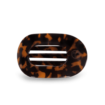 Flat Round Hair Clip | Tortoise