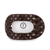 Quilted Flat Round Hair Clip | Truly Taupe