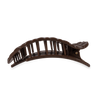Quilted Flat Round Hair Clip | Truly Taupe
