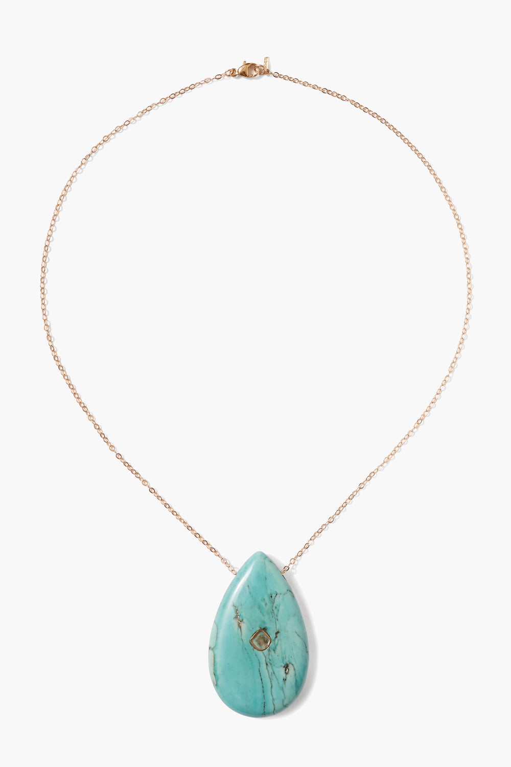 Chan Luu | 14k Gold Temple Necklace | Turquoise
