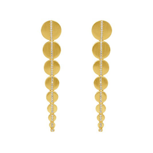 Petite Pave Statement Drop Earrings