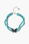 Butterfly Collar Necklace Turquoise