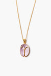 Scarab Necklace Amethyst